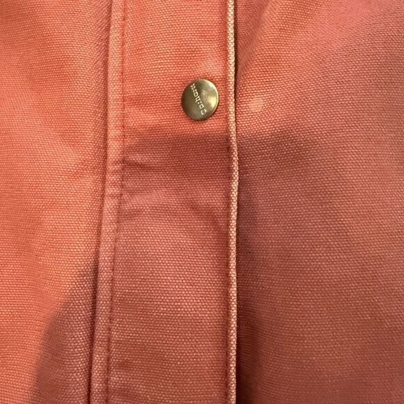 Carhartt Sandstone Berkley Sherpa Lined Canvas Hooded Barn Coat Size S (4/6) - Picture 11 of 12